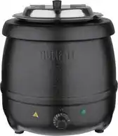 Bol.com Buffalo soepketel 10 liter - verstelbare warmteregelaar - zwart aanbieding