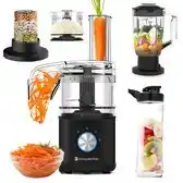 Bol.com Kitchenbrothers foodprocessor - 5-in-1 - compacte keukenmachine - zwart aanbieding