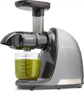 Bol.com Kitchenbrothers slowjuicer - juicer - groenten en fruitpers - 700ml - grijs aanbieding