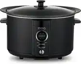 Bol.com Moa slowcooker digitaal - 65 liter - zwart - bpa vrij - sc65db aanbieding