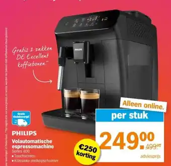 Albert Heijn PHILIPS Volautomatische espressomachine Series 800 aanbieding