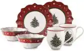 Bol.com Villeroy & boch toy's delight breakfast ontbijtset kerst - 6-delig - rood aanbieding