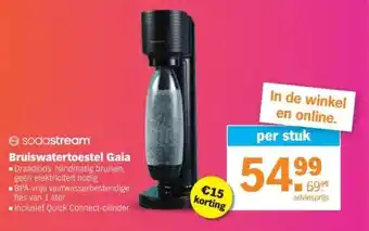 Albert Heijn Sodastream bruiswatertoestel gaia aanbieding