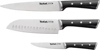Bol.com Tefal ice force - messenset - 3 delig - vleesmes 20 cm + santokumes 18 cm + universeel mes 11 cm aanbieding