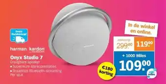 Albert Heijn Onyx studio 7 draagbare speaker aanbieding