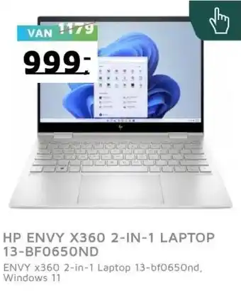 Digitotaal Hp envy x360 2-in-1 laptop 13-bf0650nd aanbieding