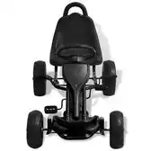 Bol.com Vidaxl skelter met pedalen en pneumatische banden zwart aanbieding
