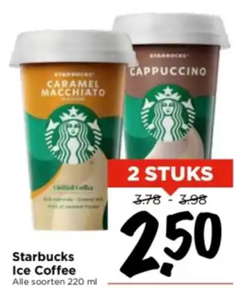 Vomar Voordeelmarkt Starbucks Ice Coffee Alle soorten 220 ml aanbieding