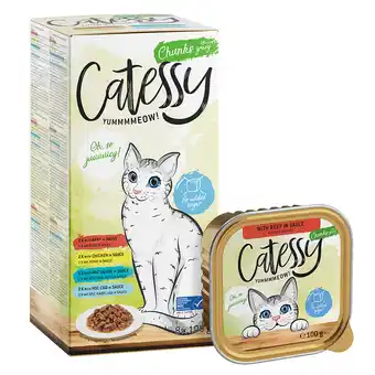 Zooplus Mixpak catessy kuipjes 64 x 100 g kattenvoer - hapjes in saus mix aanbieding