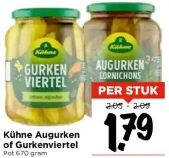 Vomar Voordeelmarkt Kühne Augurken of Gurkenviertel aanbieding