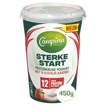 Jumbo Campina sterke start yoghurt met 'n vleugje aardbei 450g aanbieding