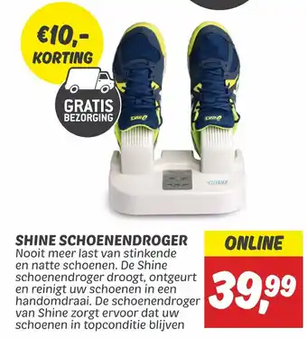 Dekamarkt SHINE SCHOENENDROGER aanbieding