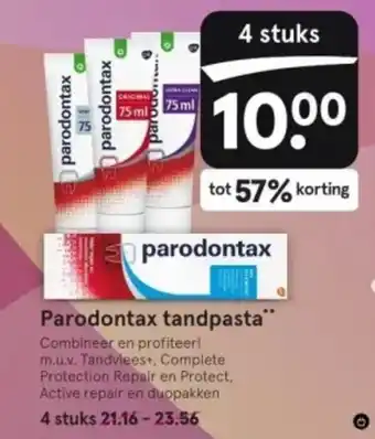 Etos Parodontax tandpasta aanbieding