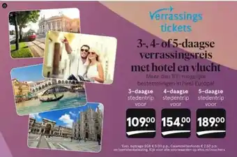 Etos Verrassings tickets aanbieding