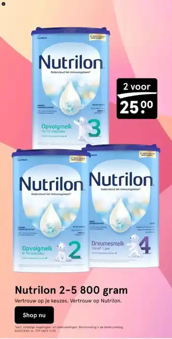 Etos Nutrilon 2-5 800 gram aanbieding