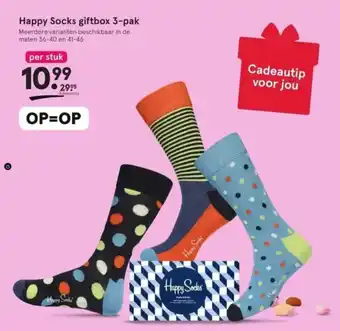 Etos Happy Socks giftbox 3-pak aanbieding