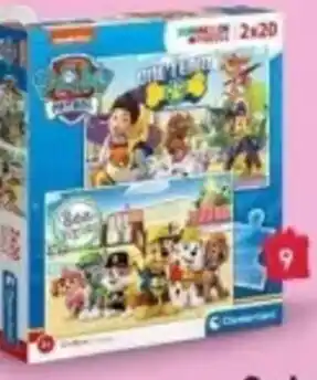 Etos Clementoni Paw Patrol Puzzel 2x 20 stuks aanbieding