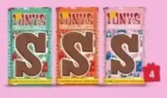 Etos Tony's Chocolonely letters, alle varianten aanbieding