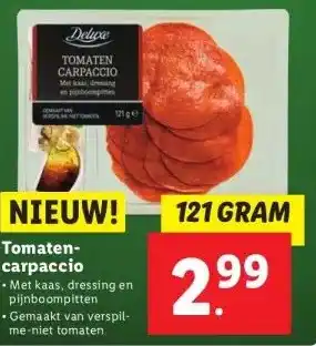 Lidl Tomatencarpaccio aanbieding