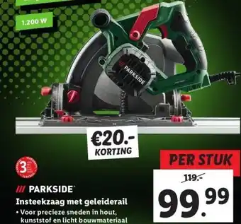 Lidl Insteekzaag met geleiderail aanbieding