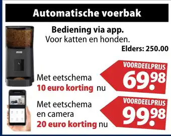 Huisdier Voordeelshop Automatische voerbak aanbieding