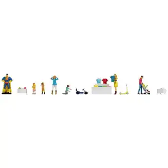 Conrad Noch 16240 h0 themaset figuren speelgoedwinkel figuren geverfd aanbieding