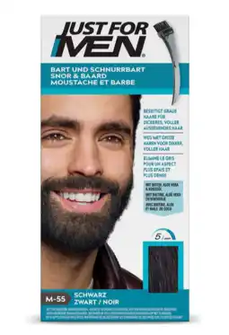 De Online Drogist Just for men mustache & beard black 1st aanbieding