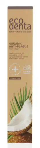 De Online Drogist Ecodenta anti plak tandpasta coconut aanbieding