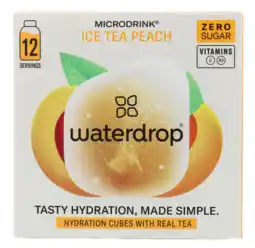 De Online Drogist Waterdrop ice tea peach microdrink vitamin hydration cubes aanbieding