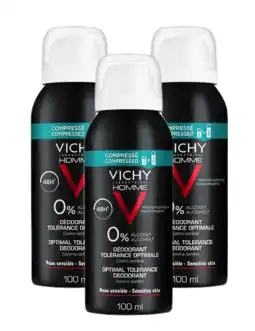 De Online Drogist Vichy homme deodorant spray 48u compressed voor mannen voordeelverpakking aanbieding