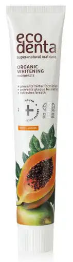 De Online Drogist Ecodenta organic whitening tandpasta papaya aanbieding