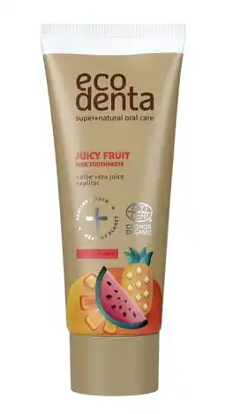 De Online Drogist Ecodenta tandpasta kids juicy fruit aanbieding