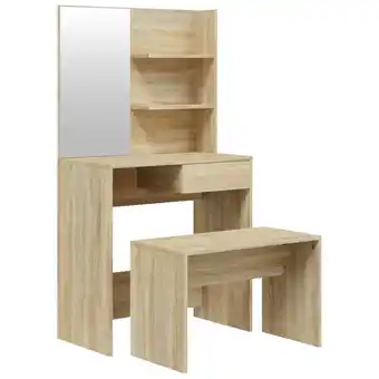 fonQ Vidaxl kaptafelset 74,5x40x141 cm sonoma eikenkleurig aanbieding
