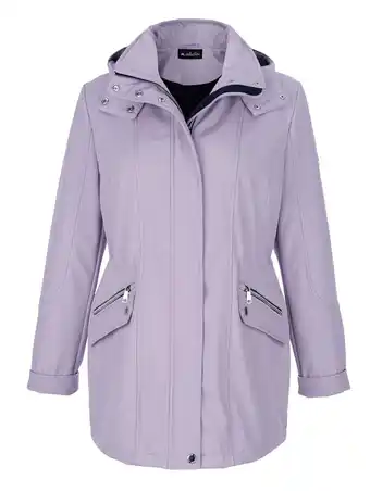 Klingel Softshell jas met afneembare capuchon m. collection lila/marine aanbieding