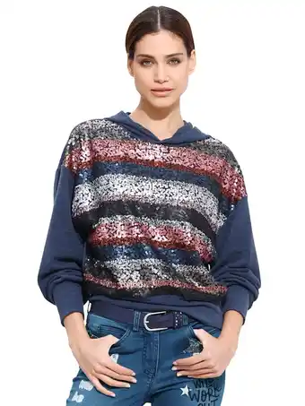 Klingel Sweatshirt van fijngebreid materiaal amy vermont blauw/multicolor aanbieding