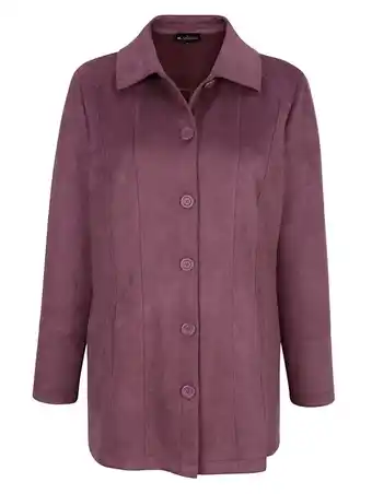 Klingel Blazer van imitatiesuède m. collection aubergine aanbieding