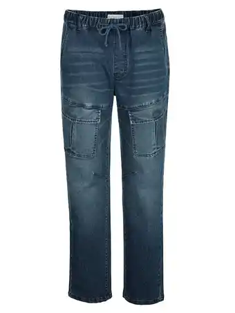 Klingel Instapjeans met elastische band rondom roger kent blue stone aanbieding