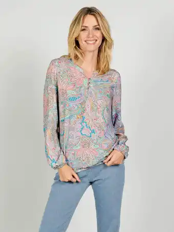 Klingel Blouse met paisleyprint in harmonieuze kleuren mona multicolor aanbieding