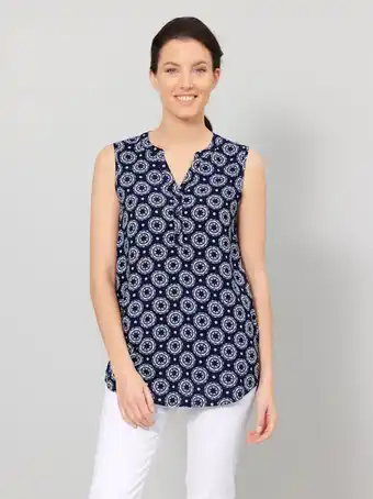 Klingel Topje met print dress in marine aanbieding