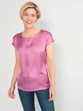 Klingel Shirt met inzet van weefstof dress in fuchsia aanbieding