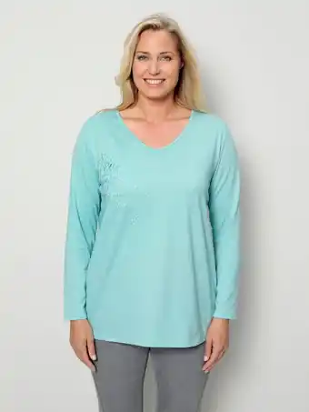 Klingel Shirt met borduursel m. collection turquoise aanbieding