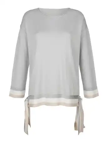 Klingel Shirt met mooie lurexband harmony lichtgrijs/beige/ecru aanbieding