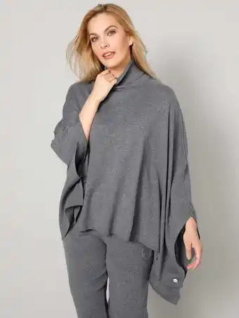 Klingel Cape met strasmotief harmony grijs/gemêleerd aanbieding