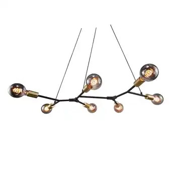 Praxis Nordlux hanglamp led josefine zwart 7x e27 aanbieding