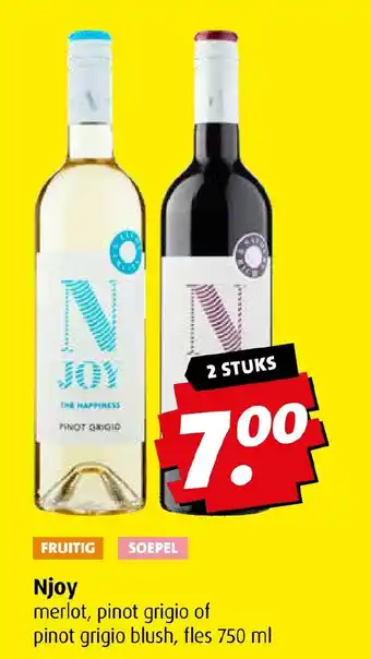 Boni Njoy 750 ml 2 STUKS aanbieding