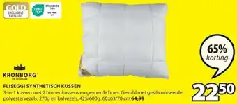 Jysk KRONBORG FLISEGGI SYNTHETISCH KUSSEN aanbieding