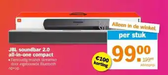 Albert Heijn JBL soundbar 2.0 all-in-one compact aanbieding