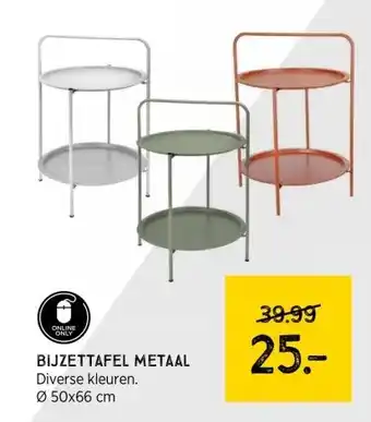 Xenos Bijzettafel metaal aanbieding