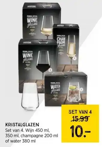 Xenos Kristalglazen aanbieding