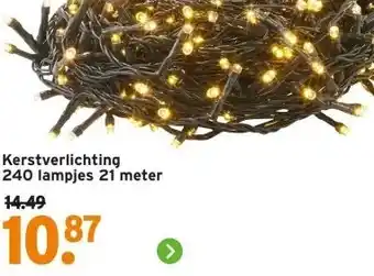 GAMMA Kerstverlichting 240 lampjes 21 meter aanbieding